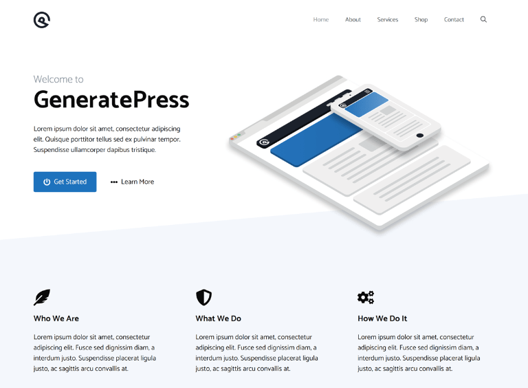 GeneratePress theme plantilal wordpress gratis 2024